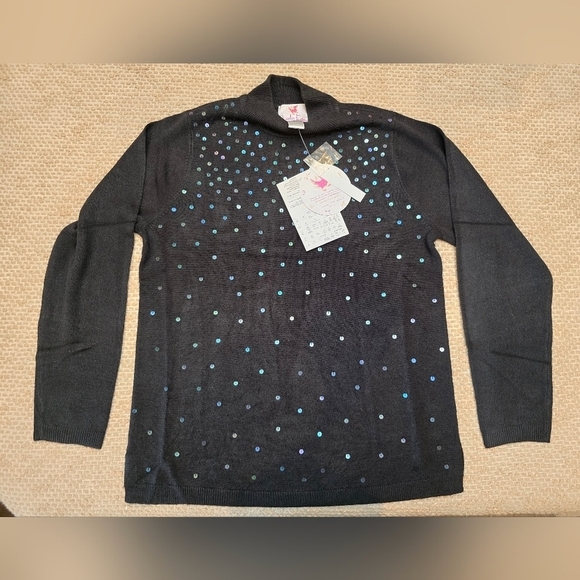 Quacker Factory Tops - quacker factory Blouse Black Size Small